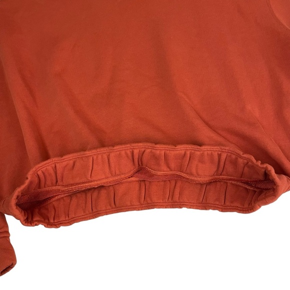 lululemon Softstreme Perfectly Oversized Cropped Crew Sweatshirt Solar Orange - Picture 13 of 16